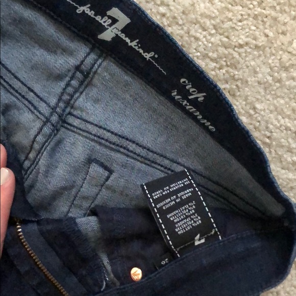 7 For All Mankind Roxanne Crop Size 26 - Picture 4 of 5